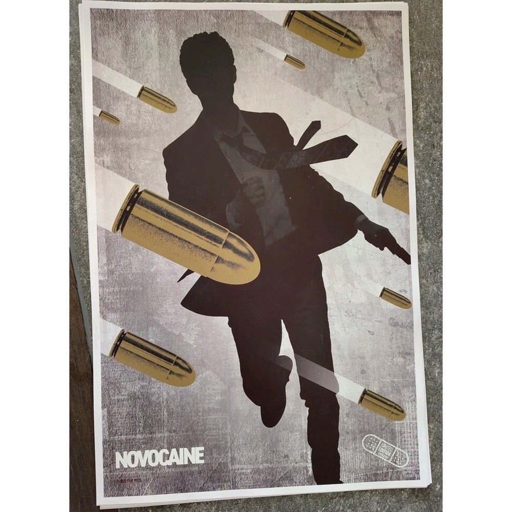 NEW NOVOCAINE LIMITED EDITION MOVIE POSTER 12 X 18‎ JACK QUAID From Theater